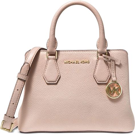 michael michael kors camille small leather satchel|Camille Small Logo and Leather Satchel .